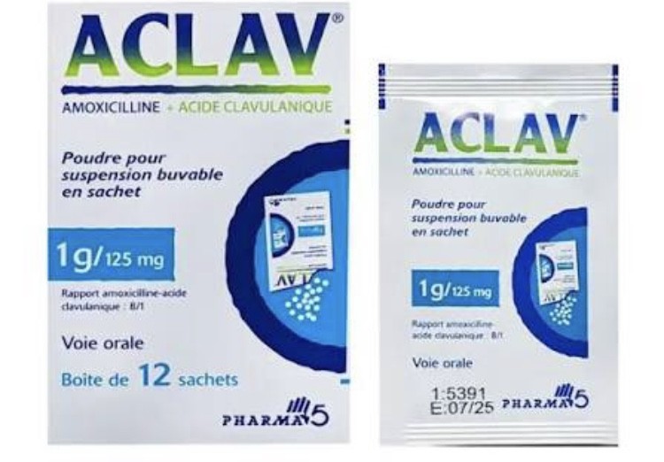 ACECLAV 1000MG/125MG POUDRE POUR SUSPENSION BUVABLE EN SACHET 