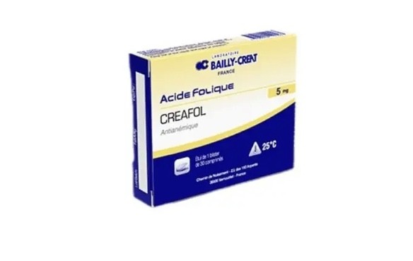 ACIDE FOLIQUE CREAFOL 5MG 