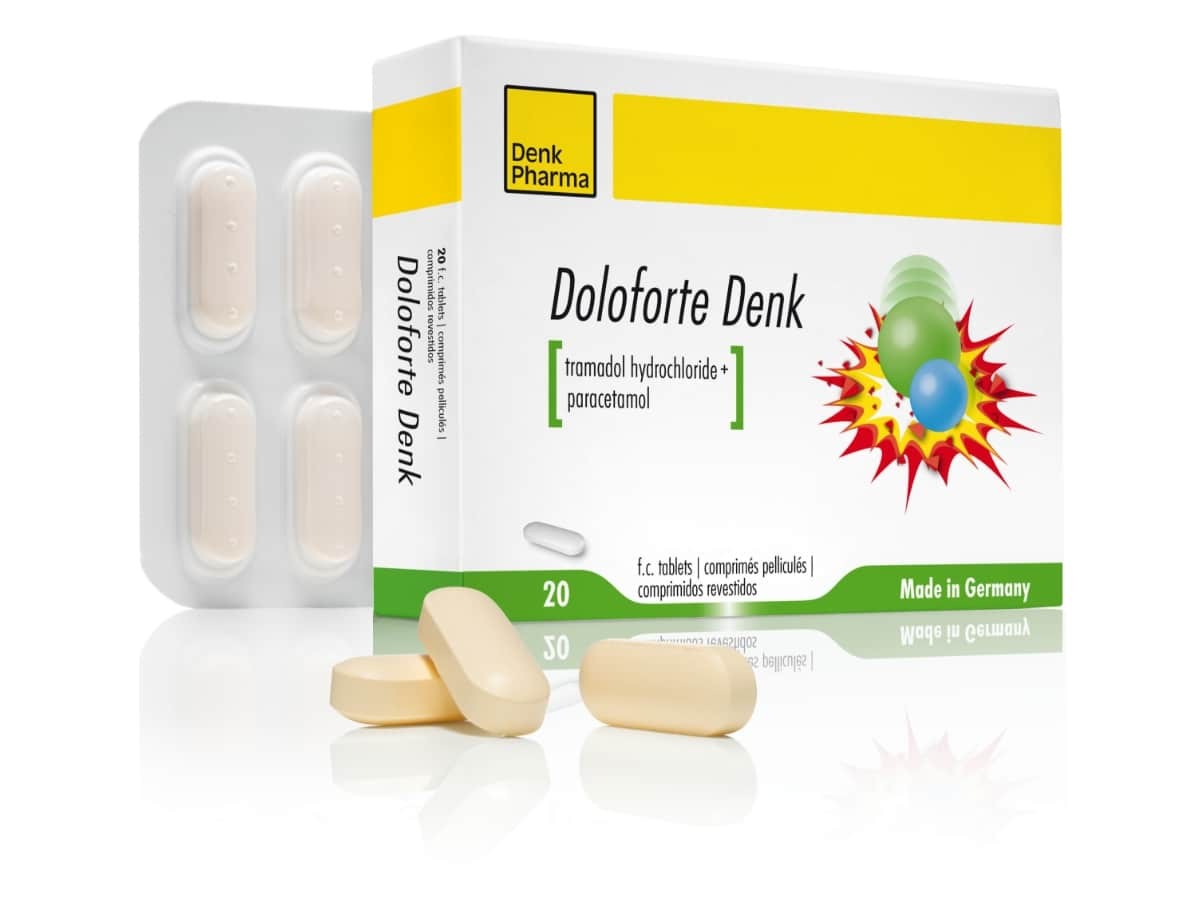 	DOLOFORTE DENK 37,5 MG/ 325 MG COMPRIMÉ PELLICULÉ BOÎTE DE 20