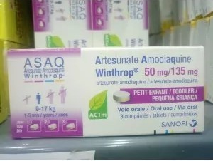 AMODIAQUINE/ARTESUNATE 50 / 135 mg ENFANT (1 - 5ANS) P