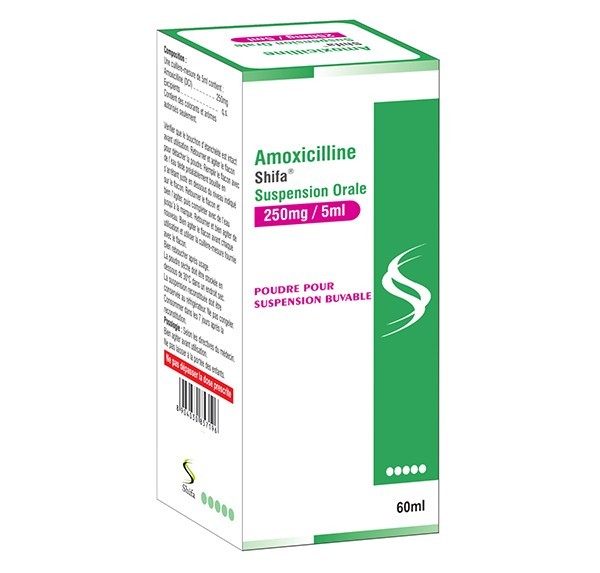 AMOXICILLINE 250 mg pdre susp. buv